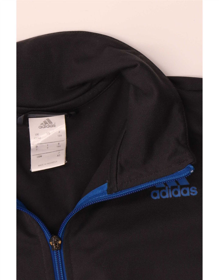 Adidas Træningsdragt til mænd Topjakke UK 42/44 Stor blå farveblok polyester