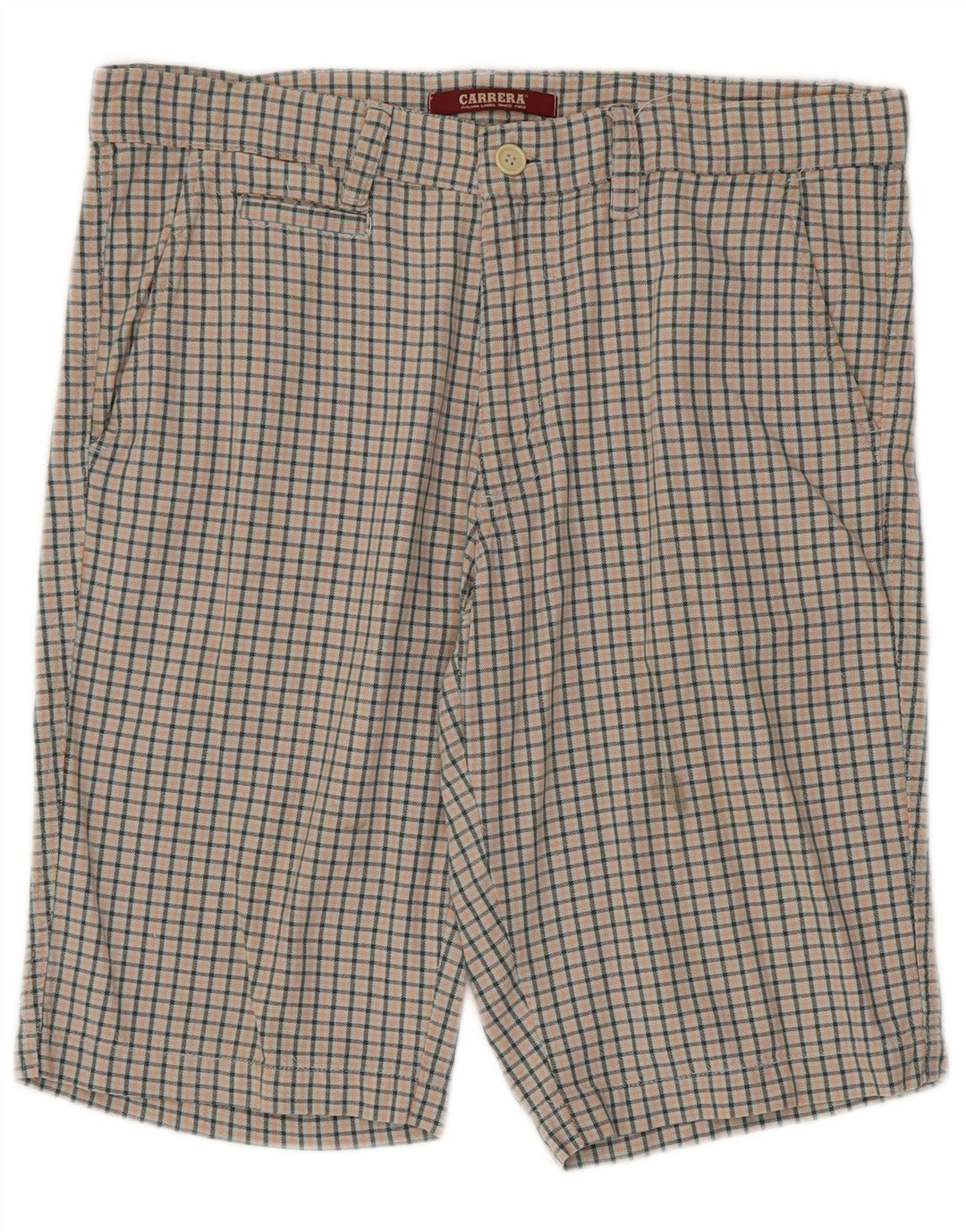 Carrera Herre Chino Shorts IT 50 Large W34 Multicolored Gingham Cotton