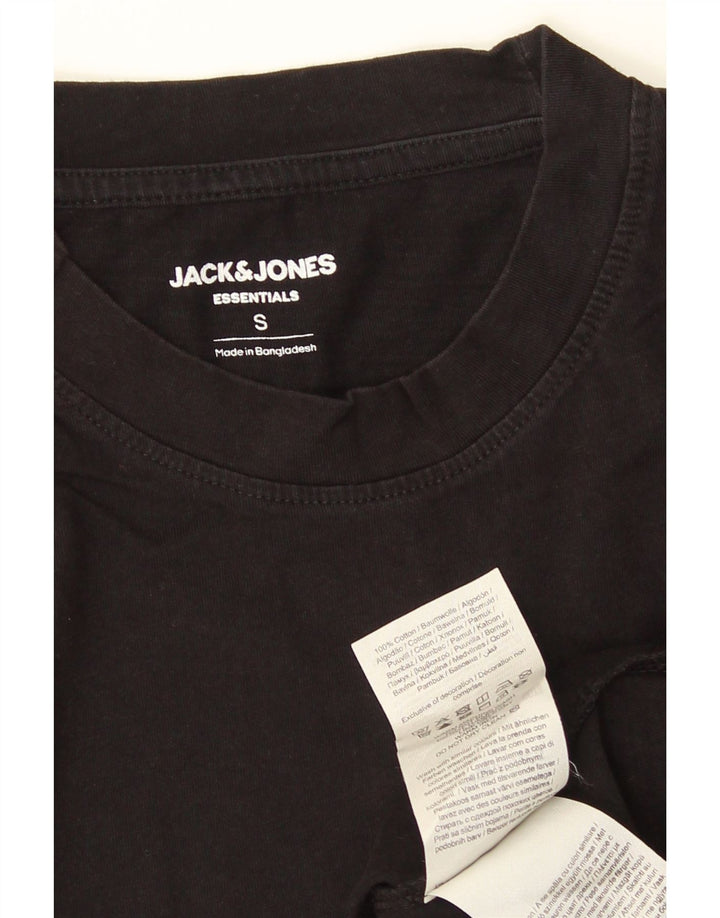 Jack & Jones herre T-shirt top lille sort bomuld