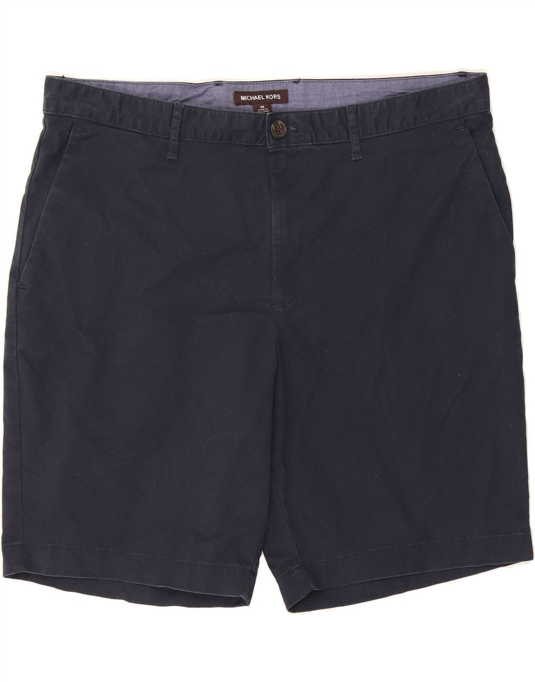 MICHAEL KORS Mens Chino Shorts W36 Large Navy Blue Cotton Vintage Michael Kors and Second-Hand Michael Kors from Messina Hembry 