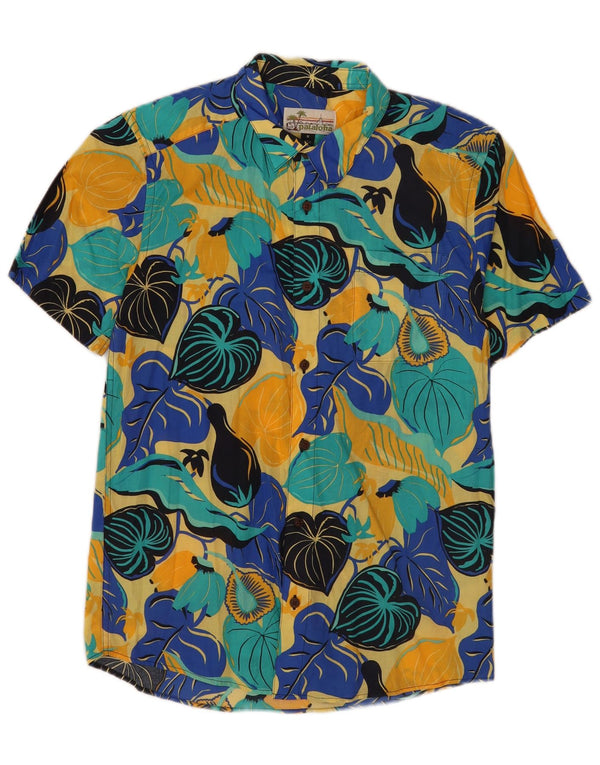 Patagonia Herre kortærmet hawaiiansk skjorte Medium Multicolored Floral