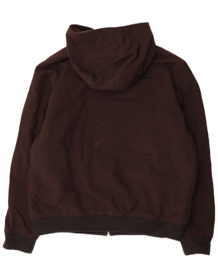 Dockers Herre Hooded Bomber Jacket UK 42 XL Sort Polyester