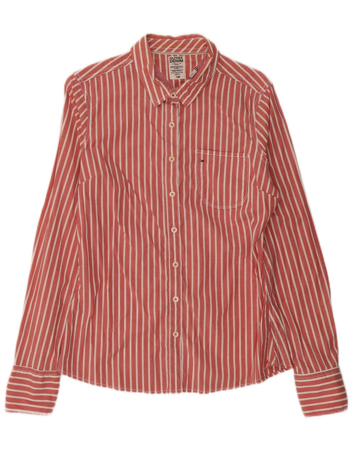 Tommy Hilfiger Herreskjorte Stor rødstribet bomuld