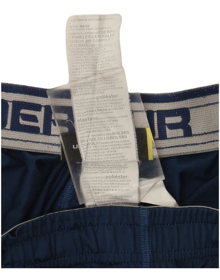 Under Armour Herre Sportshorts 2XL Navy Blue Colourblock Polyester