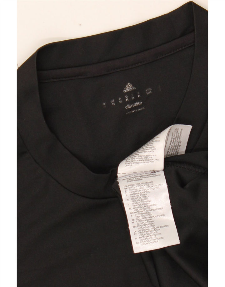 ADIDAS Mens Climalite T-Shirt Top Medium Black Polyester