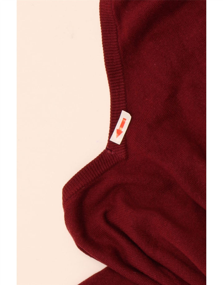 Marks & Spencer Herre V-hals sweater Stor rød akryl