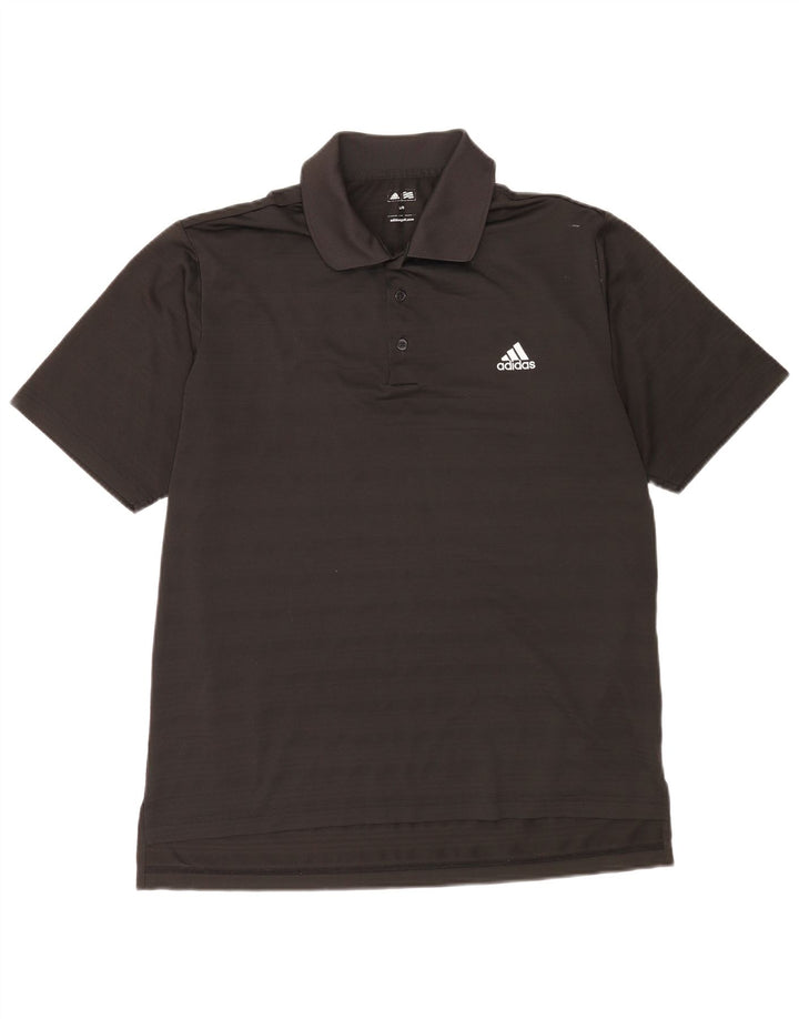 Adidas Polo Shirt til mænd Stor sort stribet polyester