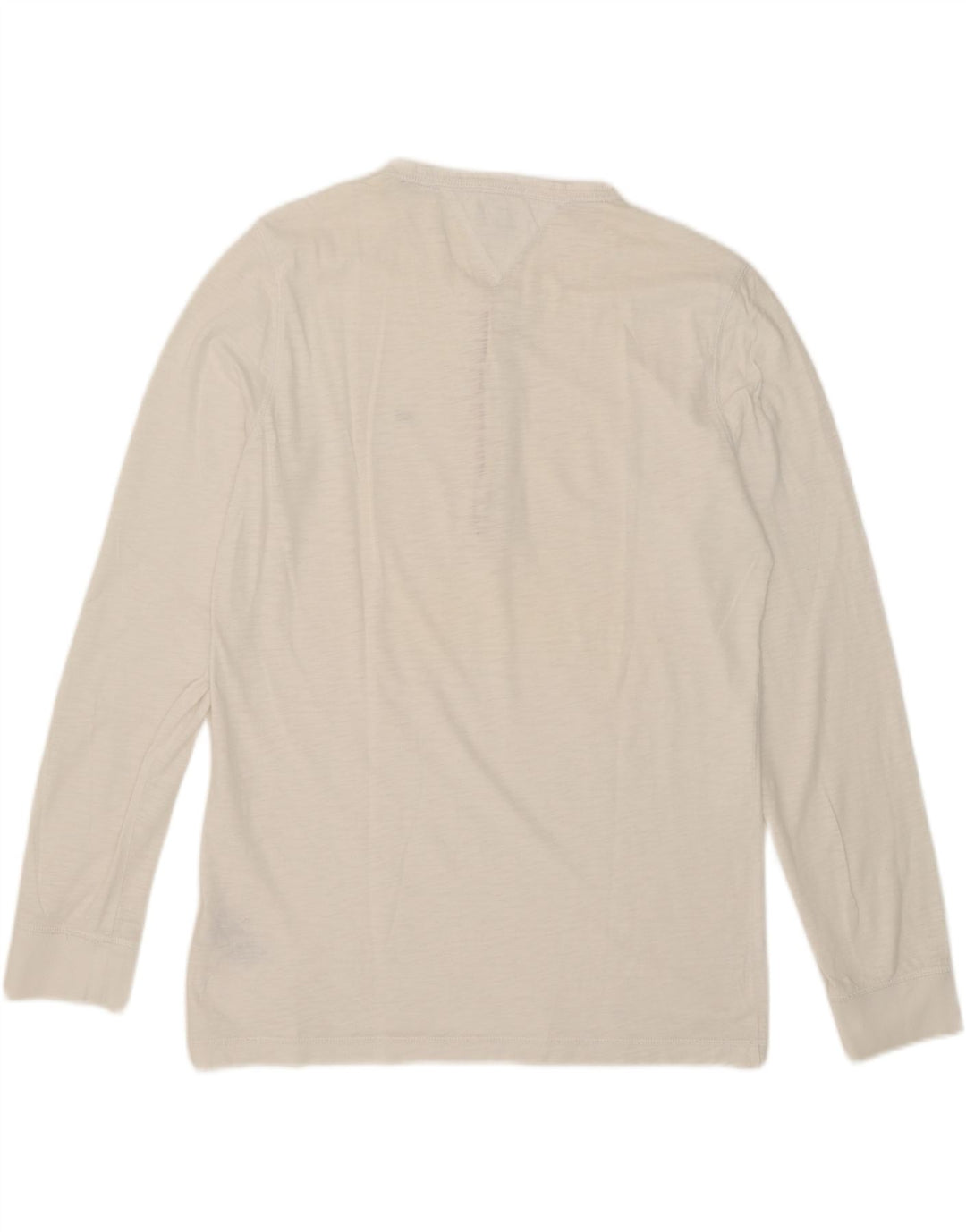 Tommy Hilfiger Herre Top Langærmet XL Hvid Bomuld