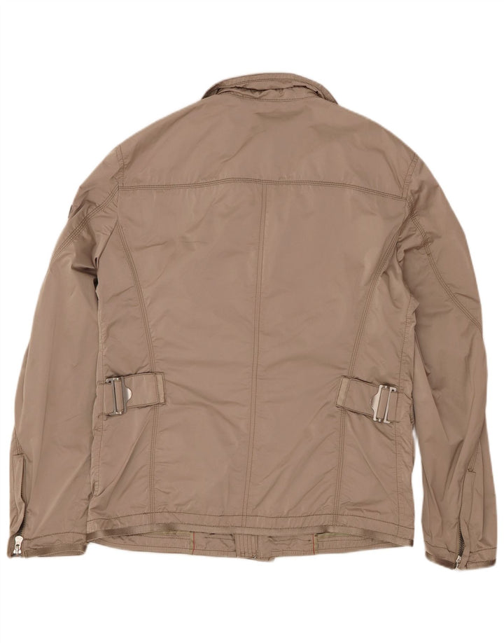 PEUTEREY Womens Utility Jacket UK 14 Large Khaki Polyester