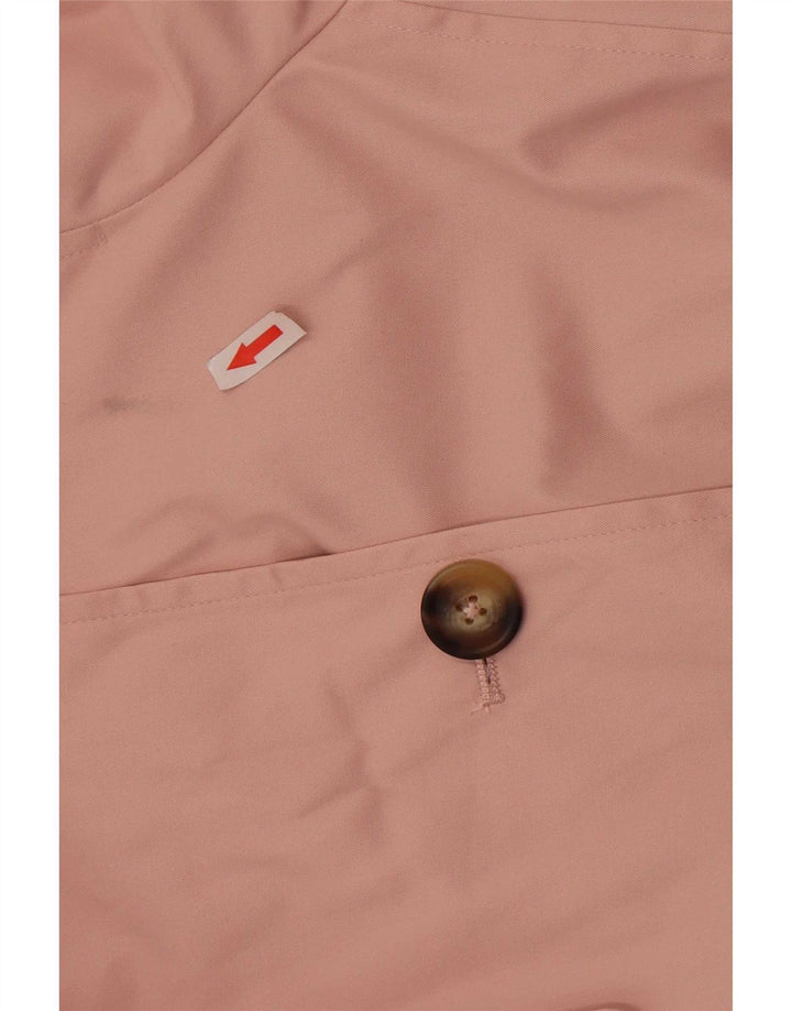 Marks & Spencer Womens Trench Coat UK 16 Large Pink Polyester
