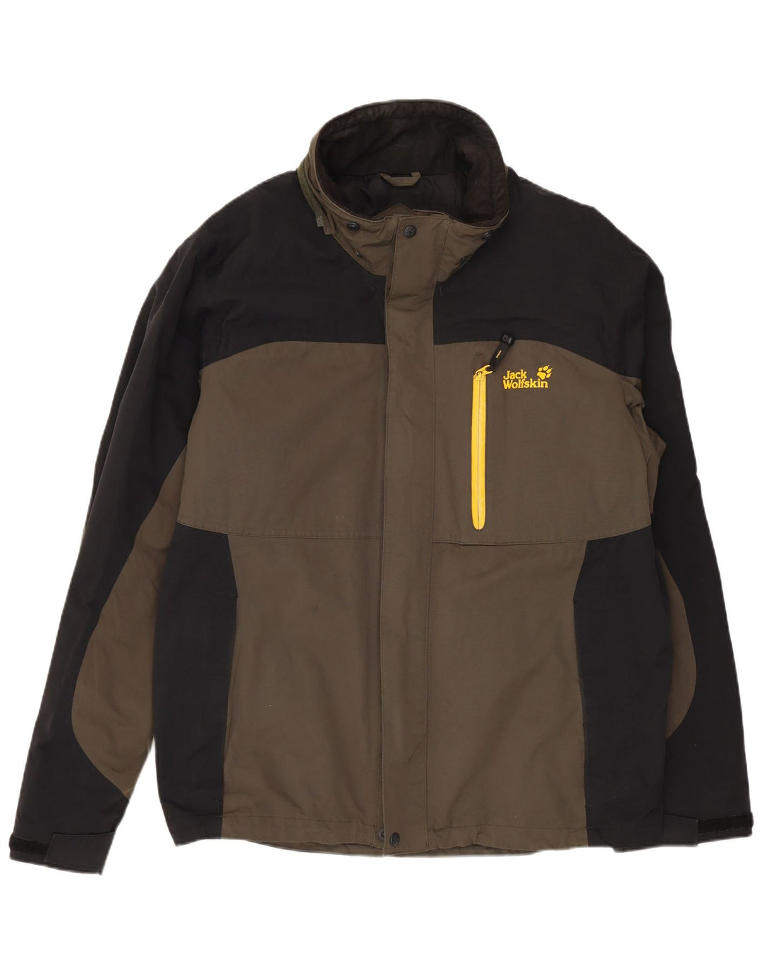 JACK WOLFSKIN Windbreaker-jakke til mænd UK 40/42 Large Navy Blue Colourblock