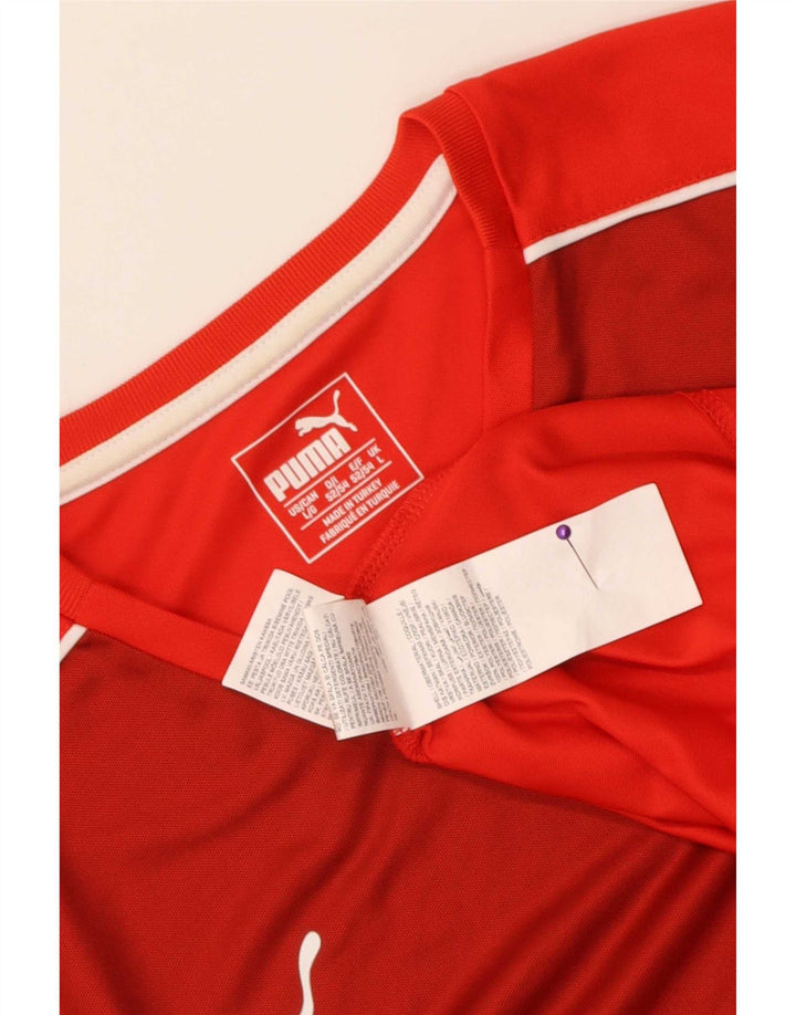 Puma Herre T-Shirt Top Stor Rød Colourblock Polyester
