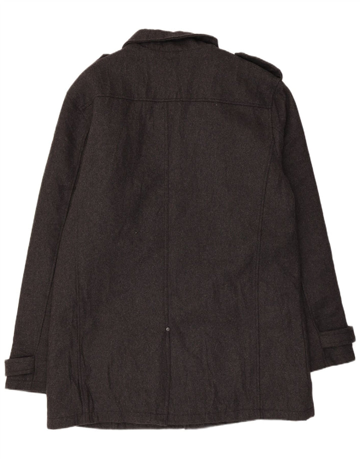 Blend Herre Militær Overfrakke UK 44 2XL Grå Uld