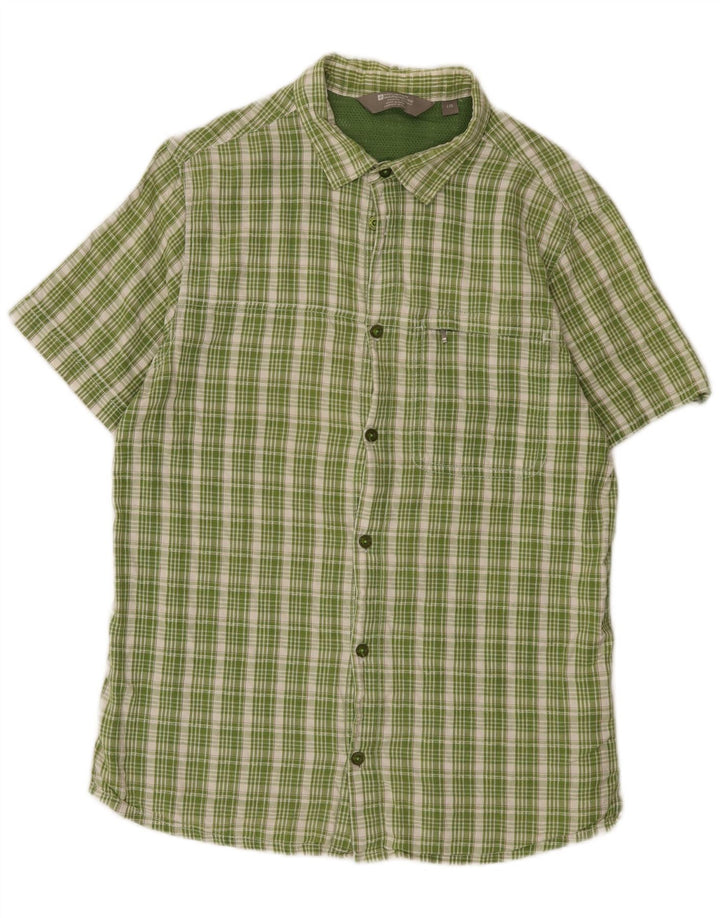 Mountain Warehouse Herre kortærmet Regular Fit skjorte Stor grøn plaid