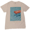 LEVI'S Grafisk T-Shirt Top til kvinder DK 16 Stor Hvid