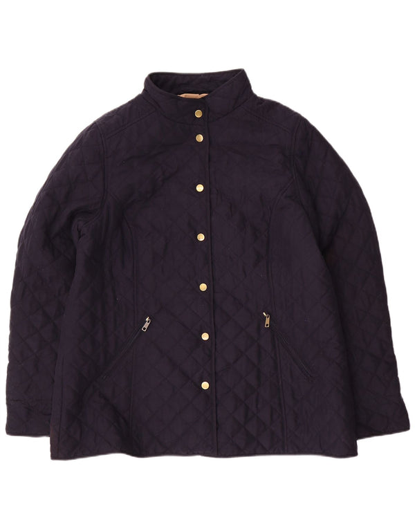 CLASSIC Dame quiltet jakke UK 18 XL Navy Blue Polyester