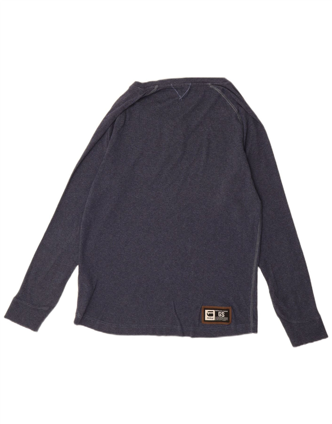 G-STAR Herre grafisk top Langærmet Stor marineblå bomuld