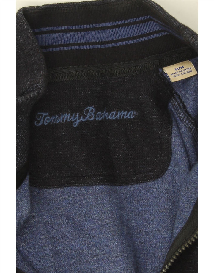 TOMMY BAHAMA Mens Cardigan Sweater Medium Navy Blue Cotton Vintage Tommy Bahama and Second-Hand Tommy Bahama from Messina Hembry 