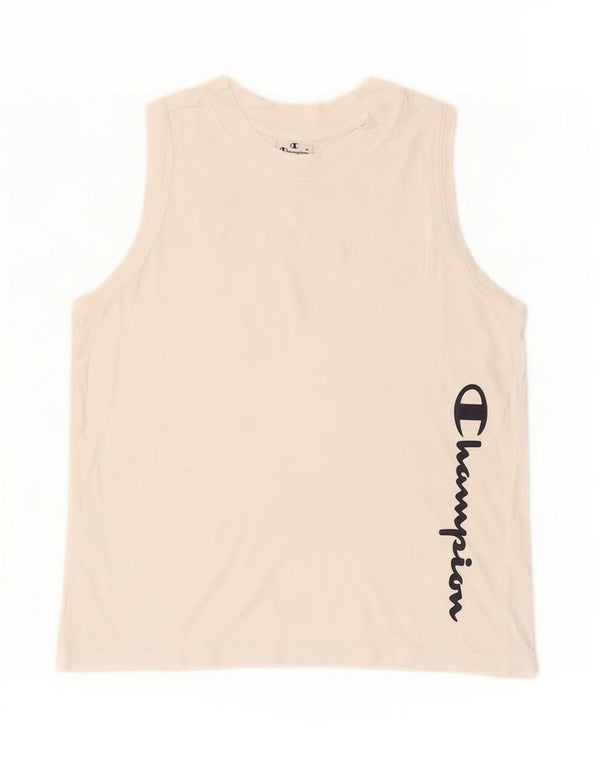 Champion Kvinder Grafisk Vest Top UK 14 Large White
