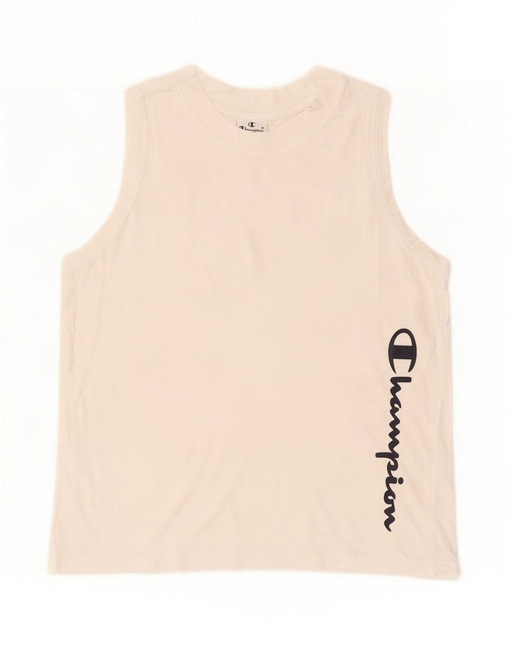 Champion Kvinder Grafisk Vest Top UK 14 Large White
