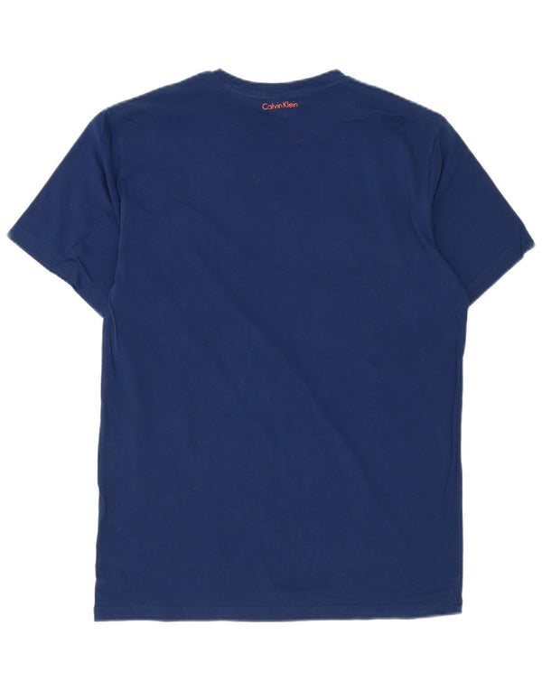 Calvin Klein Herre grafisk T-shirt Top Medium Blue