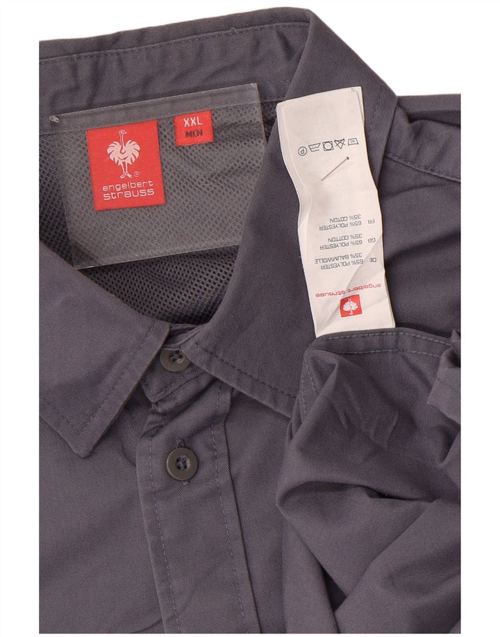 Engelbert Strauss herreskjorte 2XL lilla polyester