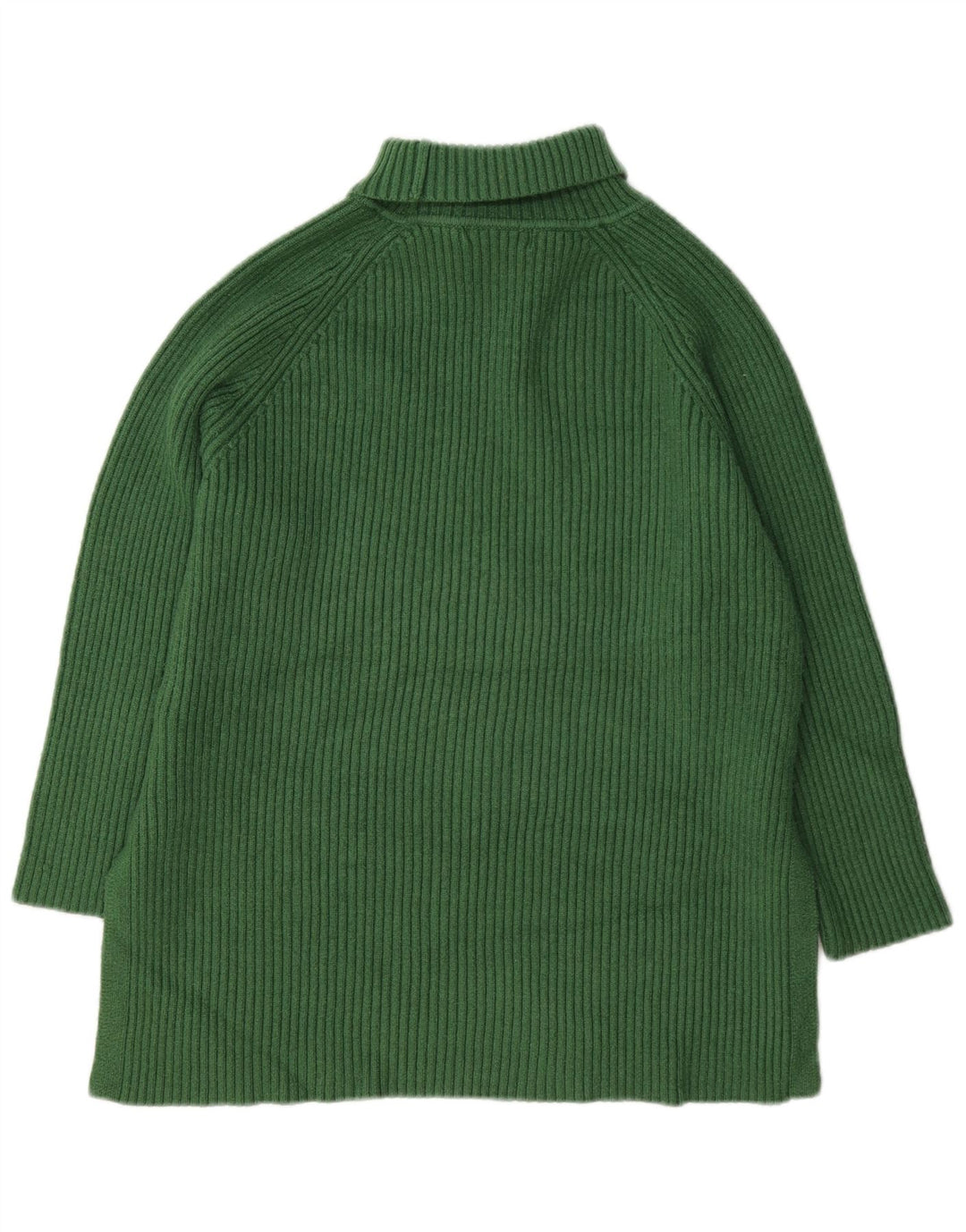Marks & Spencer Dame Rullehals Sweater UK 16 Stor Grøn Viscose