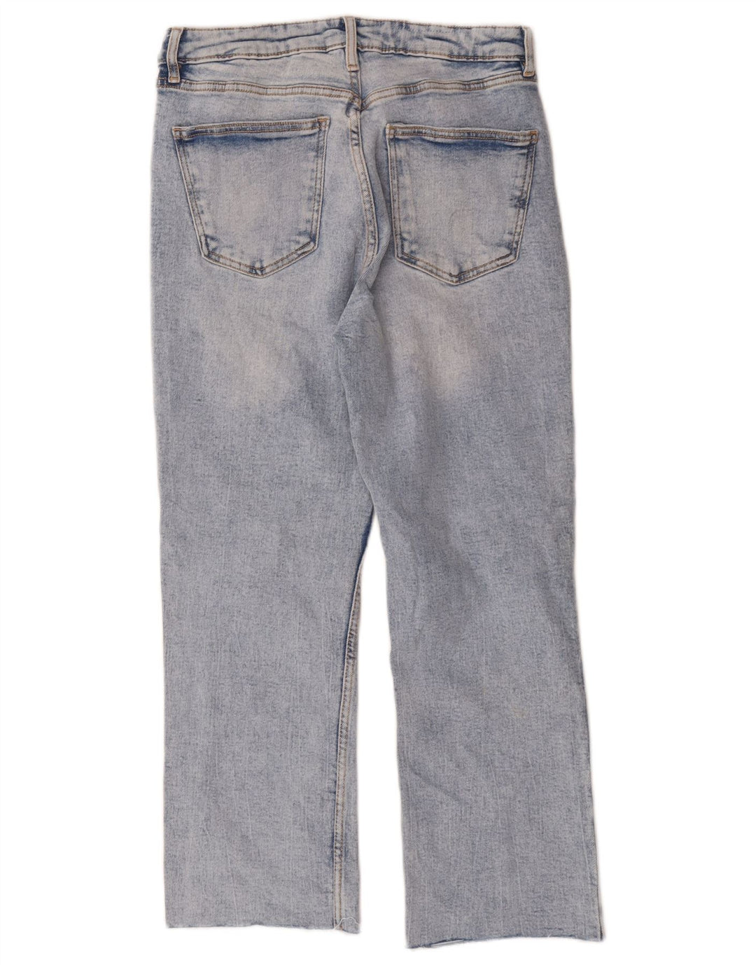 Zara Womens Cropped Jeans EU 38 Small W28 L24 Blue Cotton