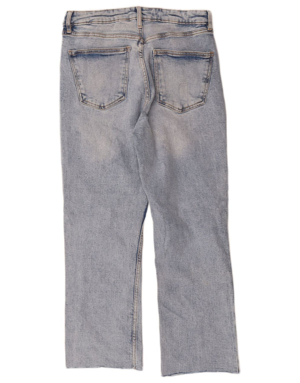 Zara Womens Cropped Jeans EU 38 Small W28 L24 Blue Cotton