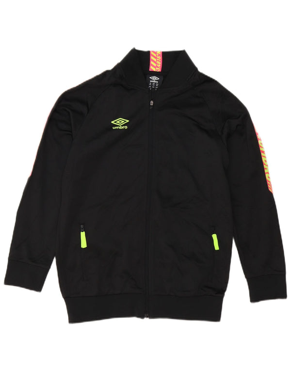 Umbro Boys Graphic Tracksuit Topjakke 12-13 År XL Sort Polyester