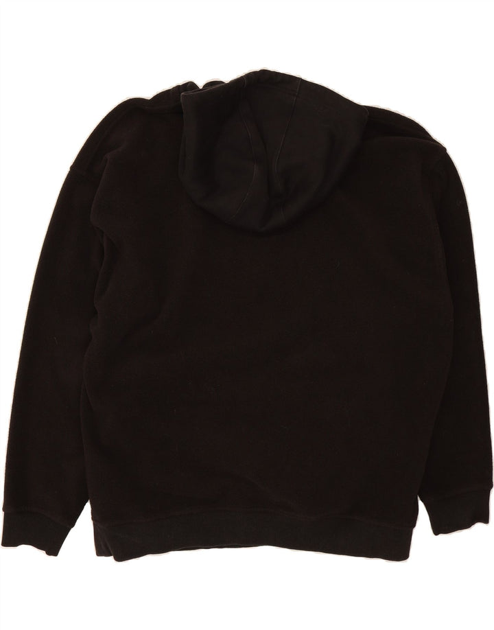TOMMY HILFIGER Mens Hooded Fleece Jumper Large Black Polyester Vintage Tommy Hilfiger and Second-Hand Tommy Hilfiger from Messina Hembry 