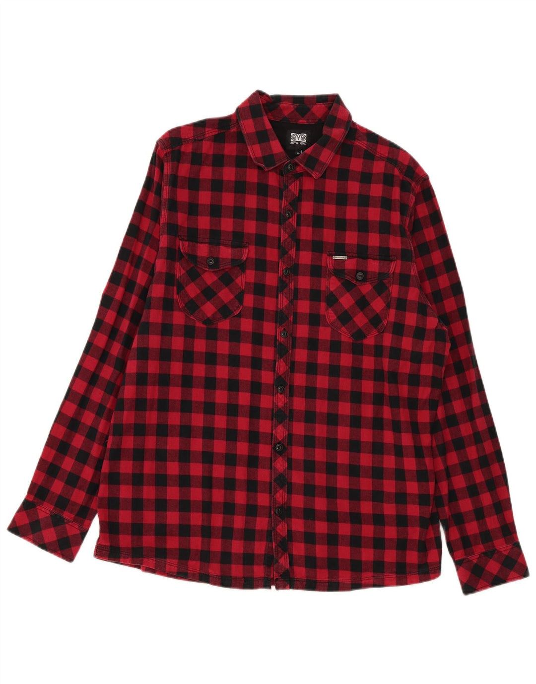 Animal Herre Flanell Shirt XL Rød Gingham Bomuld