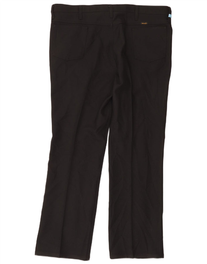 Wrangler Straight Casual Bukser til mænd W42 L32 Sort polyester
