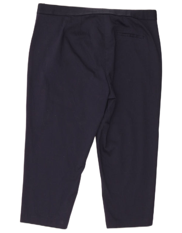 Marks & Spencer Dame The Mia Capri Bukser UK 18 XL W40 L22 Marineblå