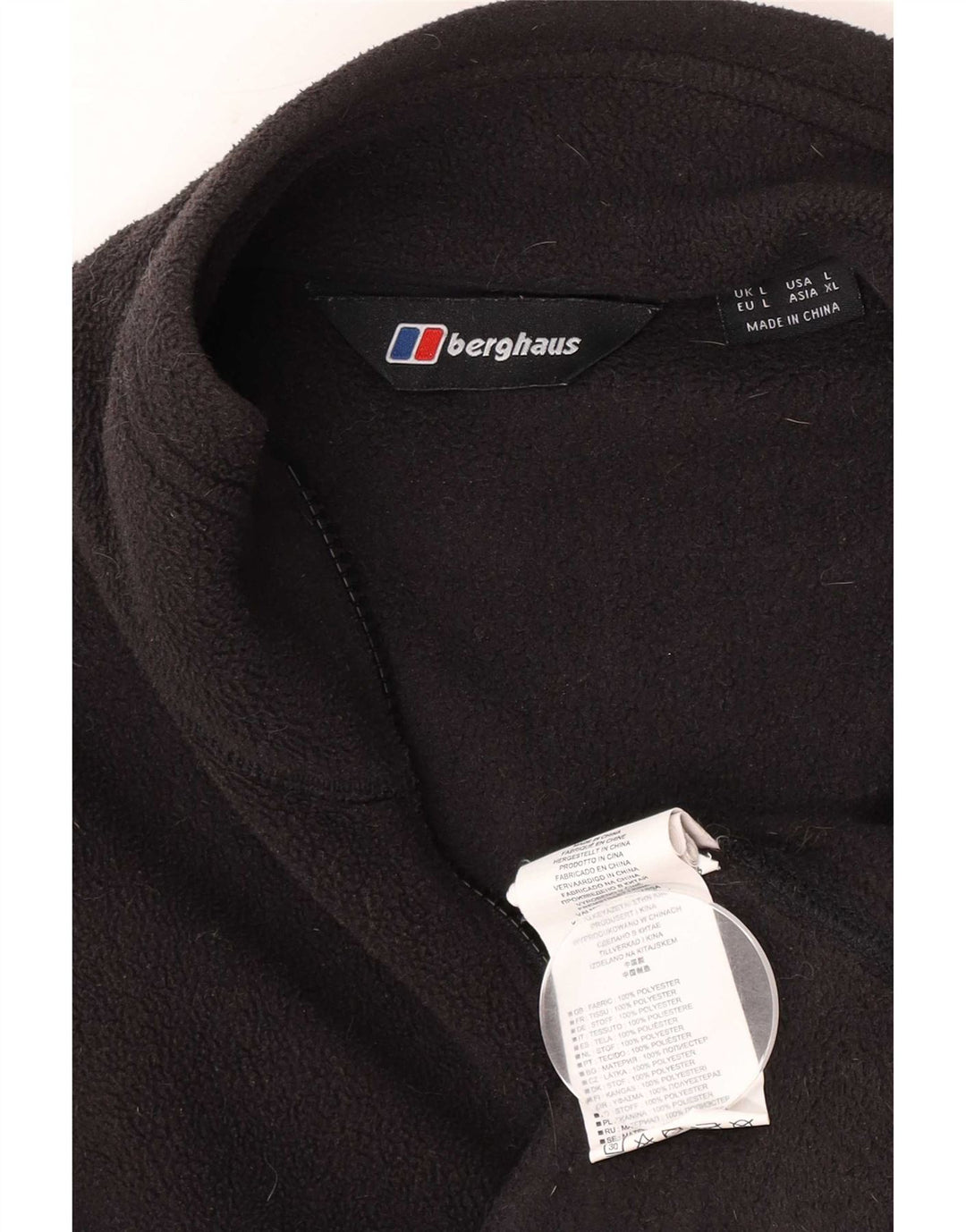 Berghaus Herre Fleecejakke UK 40 Stor Sort Polyester