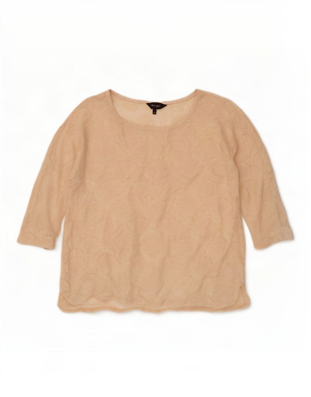 Phase Eight Dame Top 3/4 ærme UK 10 Small Beige