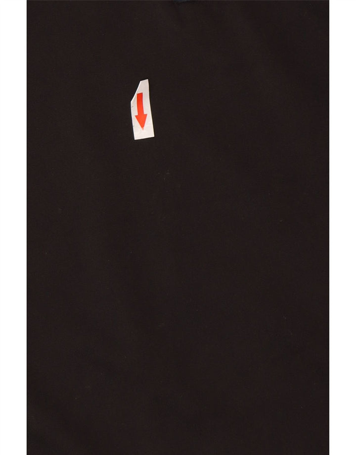 Puma Boys Zip Neck Pullover Træningsdragt Top 7-8 år Sort Colourblock