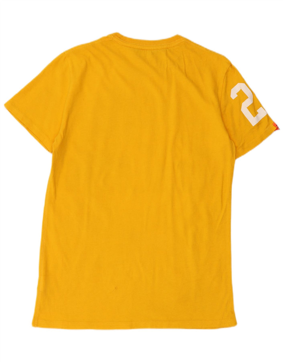 Superdry Grafisk T-shirt til mænd, medium gul bomuld