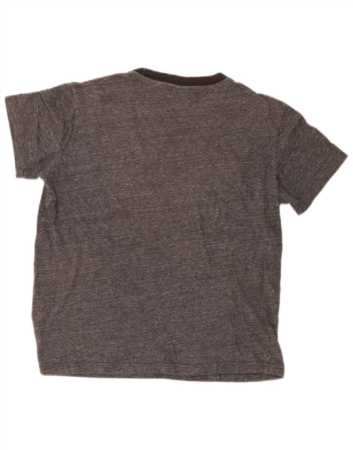 Champion Kvinder Oversized Grafisk T-Shirt Top UK 10 Små Grå Flecked