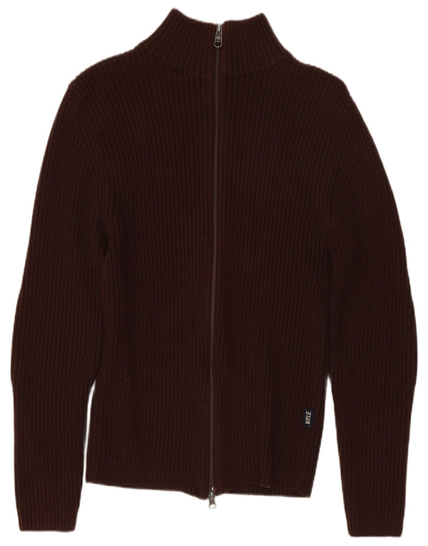 Riffel Dame Cardigan Sweater UK 10 Lille Brun