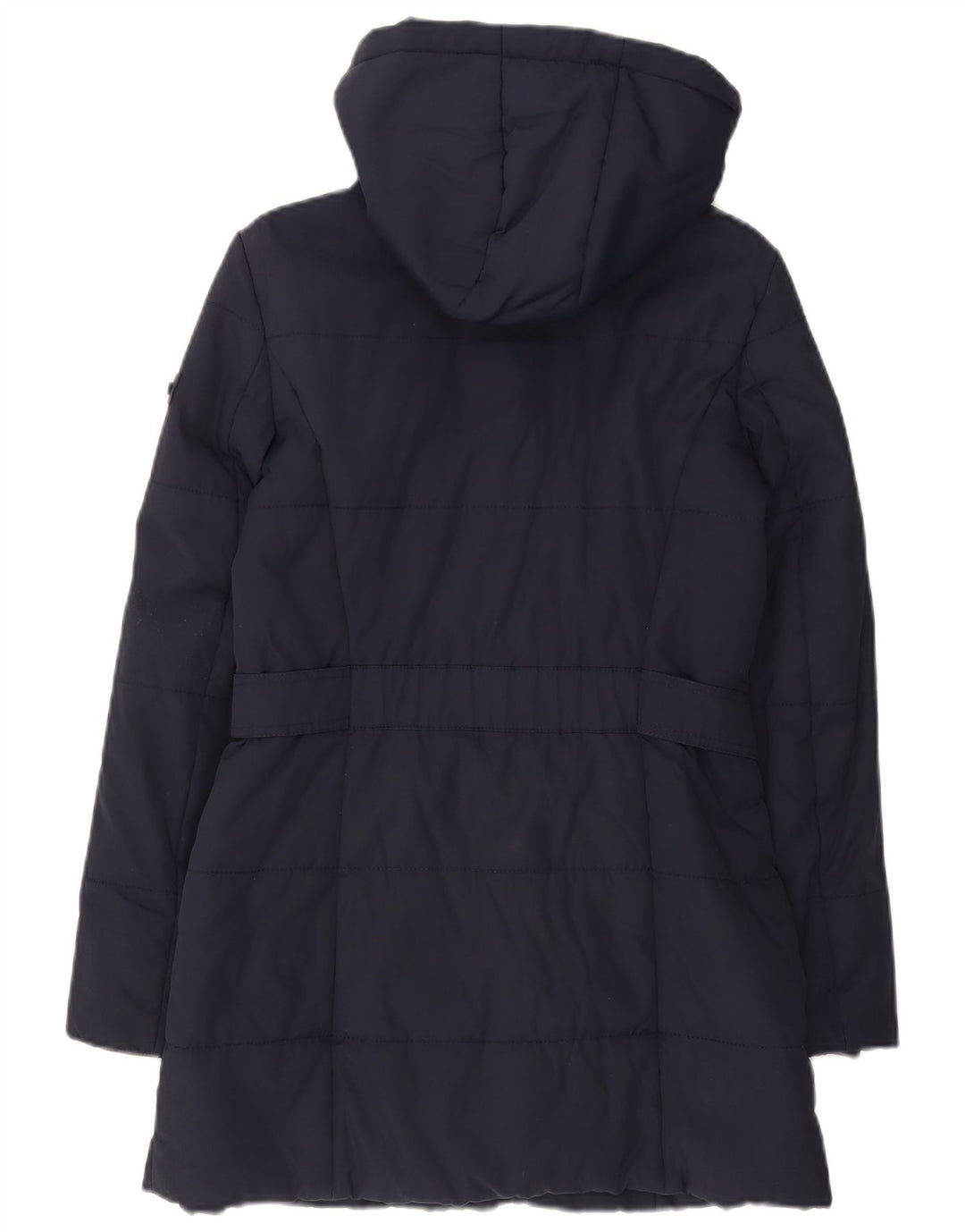 Esprit Dame Hætte Polstret Frakke UK 10 Small Navy Blue Polyamide
