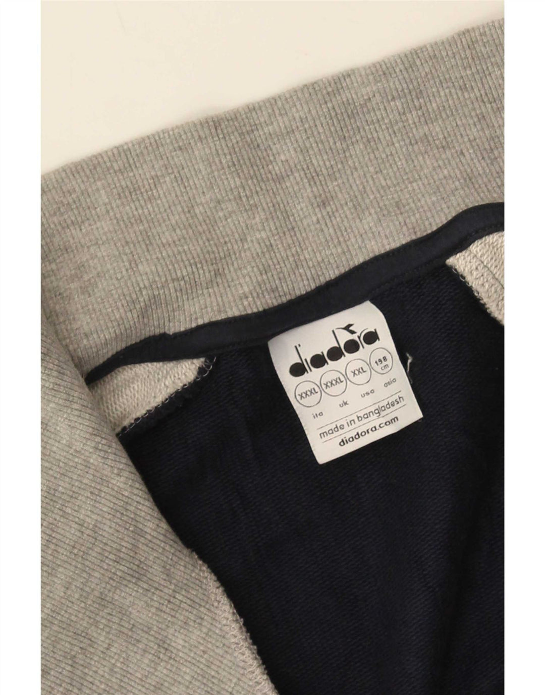 Diadora Træningsdragt til mænd Top jakke 3XL Grå Colourblock