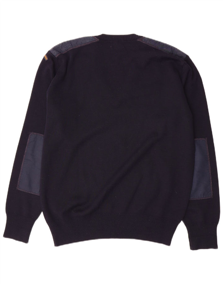 Paul & Shark Herre V-hals sweater Stor marineblå