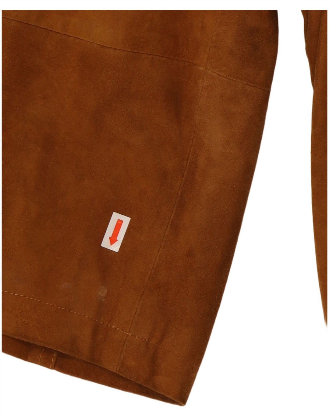 Vintage herre ruskindsjakke IT 46 Lille brun læderklassiker