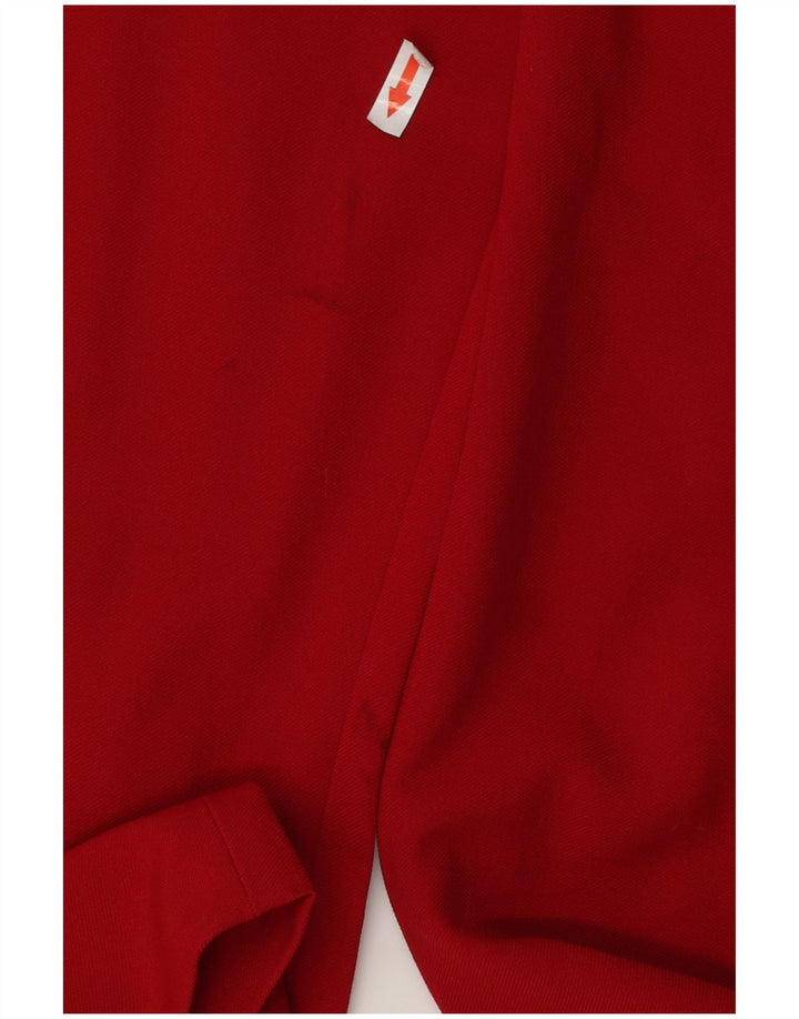 Zara Womens Pegged Cropped Trousers Large W32 L25 Red Polyester