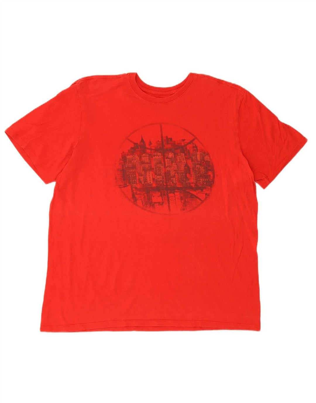 NIKE Mens Athletic Cut Graphic T-Shirt Top XL Red Cotton