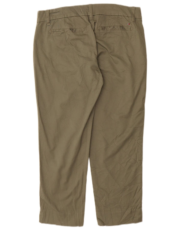 Tommy Hilfiger Damebukser med lige jakkesæt US 6 Medium W30 L27 Khaki