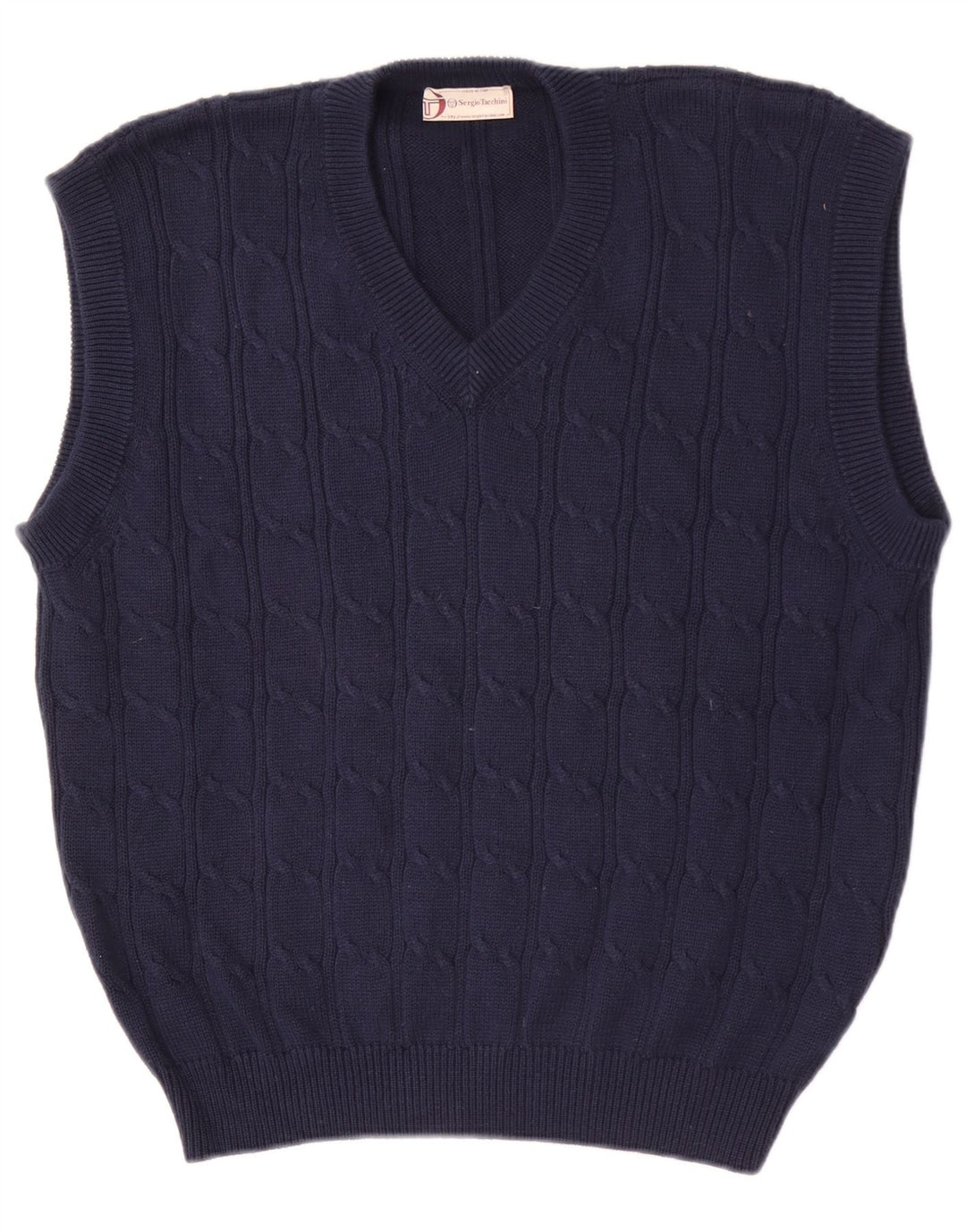 Sergio Tacchini Herrevest Tank Top Stor Marineblå Bomuld