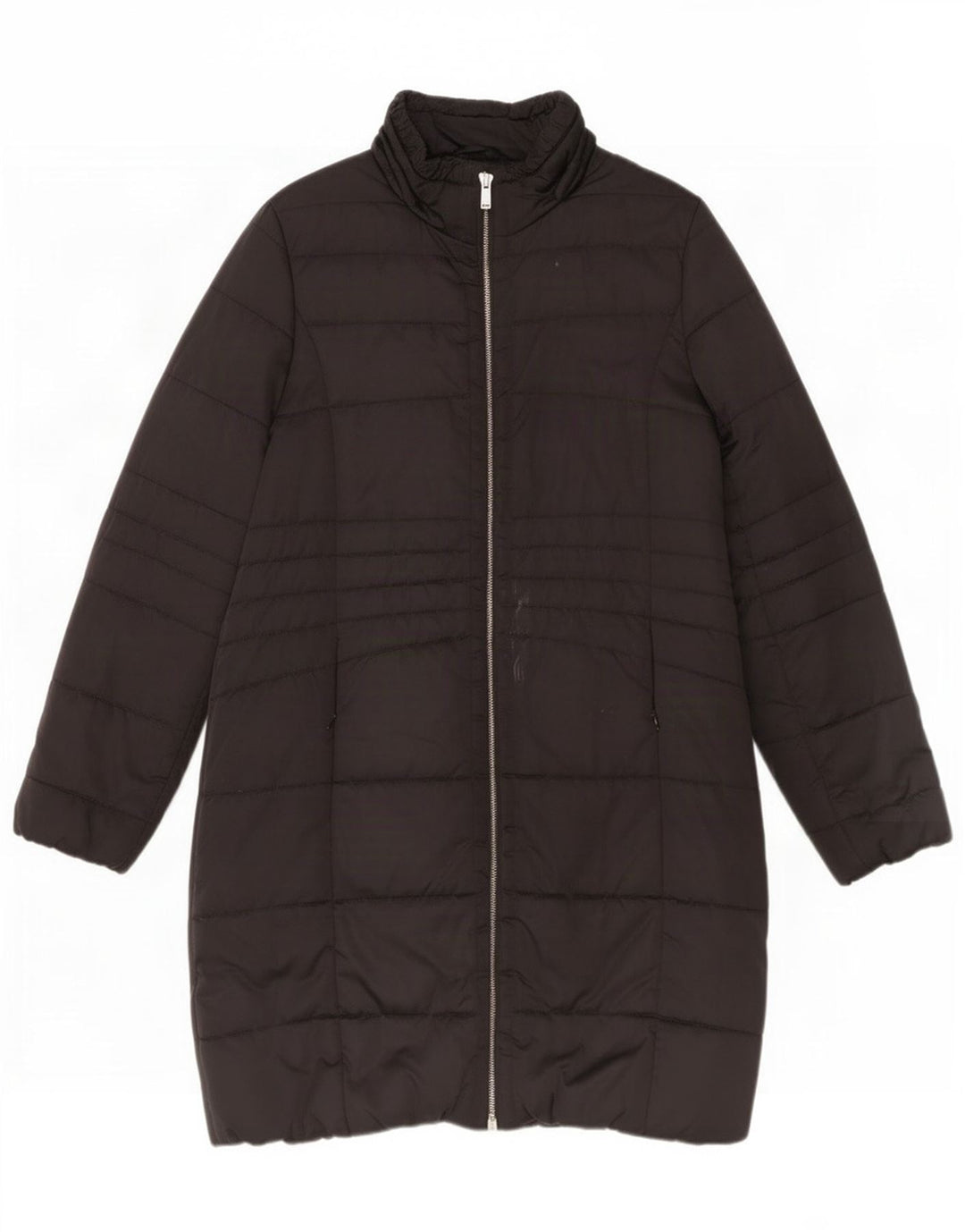 Trussardi Dame Polstret Frakke IT 46 Large Black Polyester