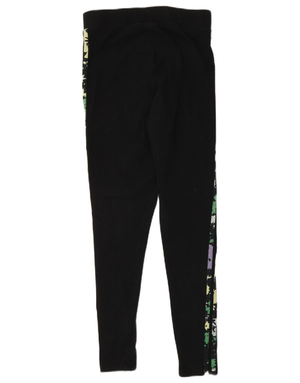 Adidas Dame Leggings UK 10 Small Black Bomuld